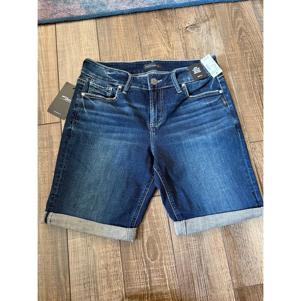 Silver Suki Bermuda Shorts Sz. 29 Indigo NWT